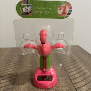 NEW Solar-Powered Dancing Flamingo Outdoors By Design TESTED WORKS